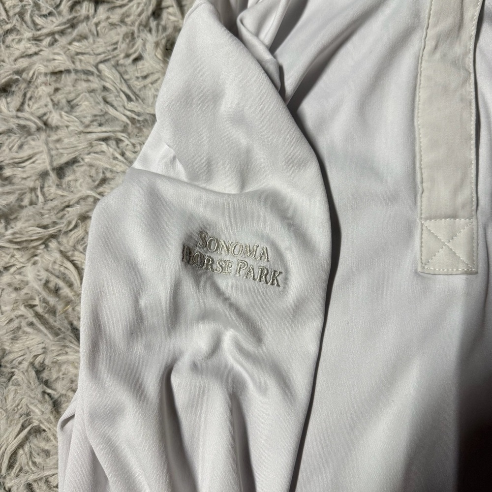 Women’s XS White Noel Asmar Long Sleeve Horseback Riding Show Shirt - Picture 4 of 6